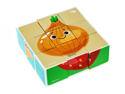 Кубики "Веселый урожай" (без обклейки) 9 шт Baby Toys