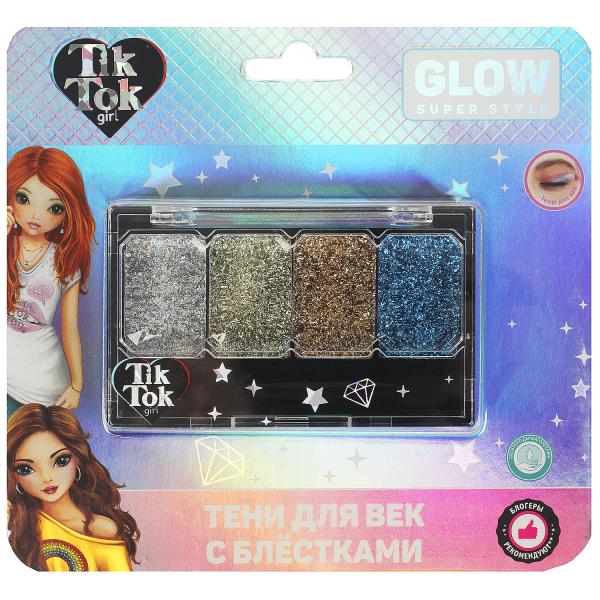 Косметика ДЛЯ ДЕВОЧЕК тени для век с блестками, 5,5 г. TIK TOK GIRL en cor.30*12шт