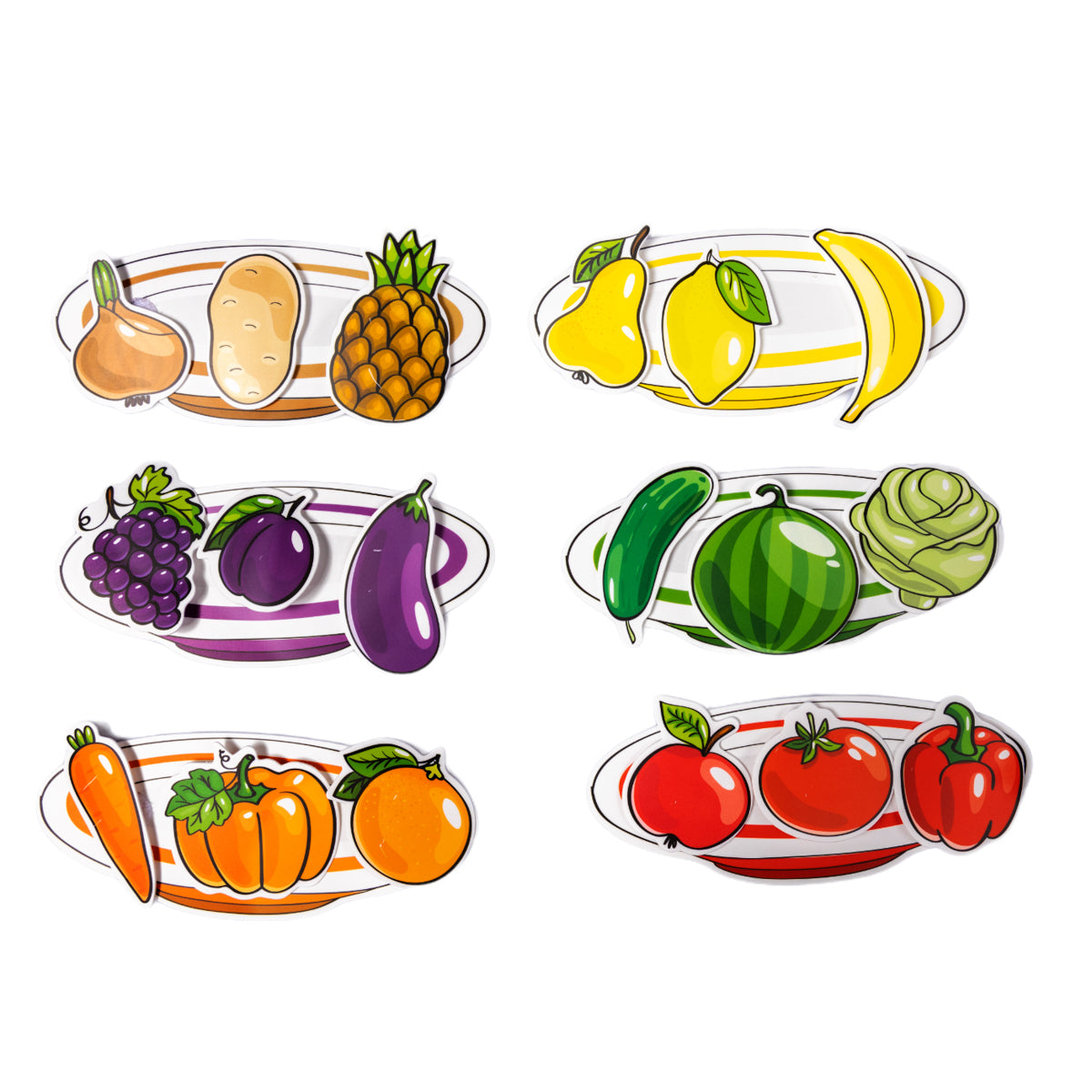Пластик на липучках "Фрукты и овощи" 10KOR PLASTIC
