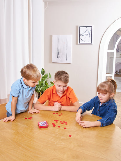 ИГРА НАСТОЛЬНАЯ "ПОСЧИТАЙ ОВЕЧЕК" (ЖЕСТЯНАЯ КОРОБОЧКА) в кор.42шт