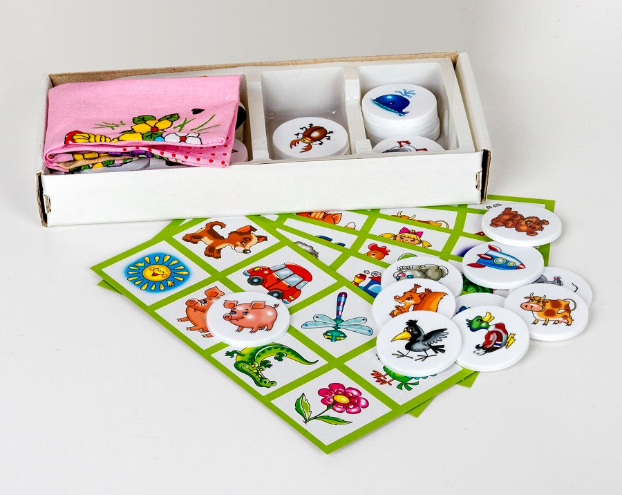 Лото пластмассовое "Десять в одном" мал.