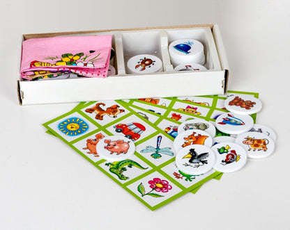 Лото пластмассовое "Десять в одном" мал.