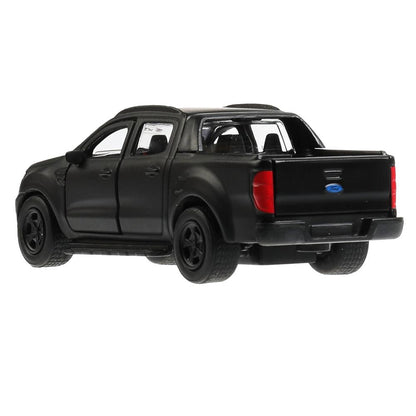 Machine en métal FORD ranger ПИКАП, 12 см, .дв., баг., инерц., черый мат., кор. Parc technologique en cor.2*24шт
