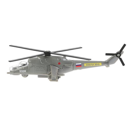 Machine en métal Vertolet МИ-24 15 cm, inerte., открыв.кабина, подвиж.детали в кор. Parc technologique en cor2*24шт