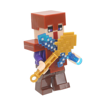 Figurine de constructeur pour mon monde avec accessoires, maîtres de l'époque, en cor.120