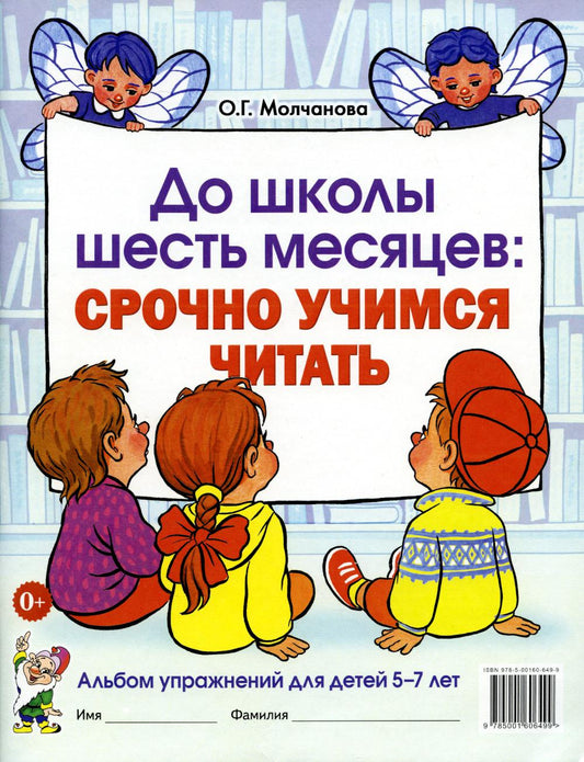 До школы шесть месяцев:срочно учимся читать. Альбом упражнений для детей 5-7 лет. А4
