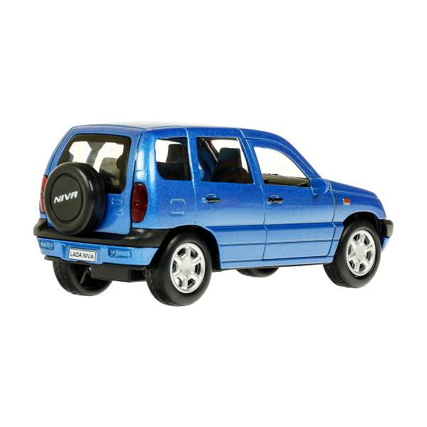 Машина металл LADA NIVA 12 см, двери, багаж, инерц, синий, кор. Технопарк в кор.2*36шт