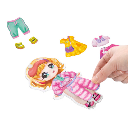 Игра магнитная "Одевашки. Алиса". Серия Магнитные истории (европодвес)