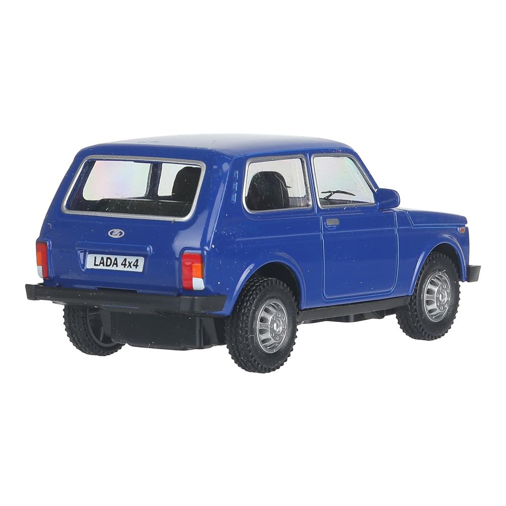 Машина металл LADA 4x4 длина 10 см, инерц, синий, кор. Технопарк в кор.72шт