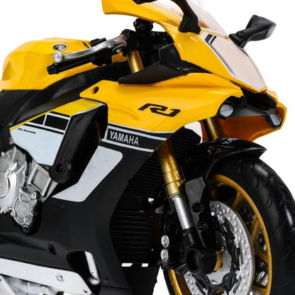 Модель металл yamaha yzf-r1 МОТОЦИКЛ, 17 см, вращающийся руль, подвеска Технопарк в кор.24шт