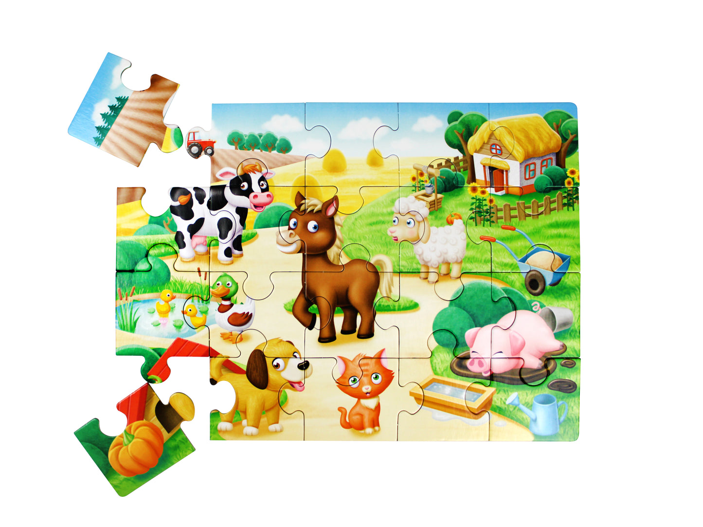 Пазл First Puzzle "Кто живет в Деревне" (20 эл) Baby Toys