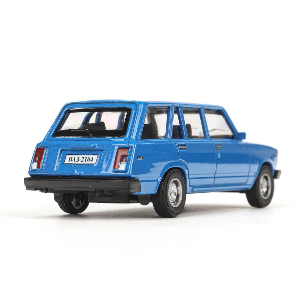 Машина металл LADA lada 2104 длина 10,5 см, инерц, синий, кор. Технопарк в кор.2*36шт