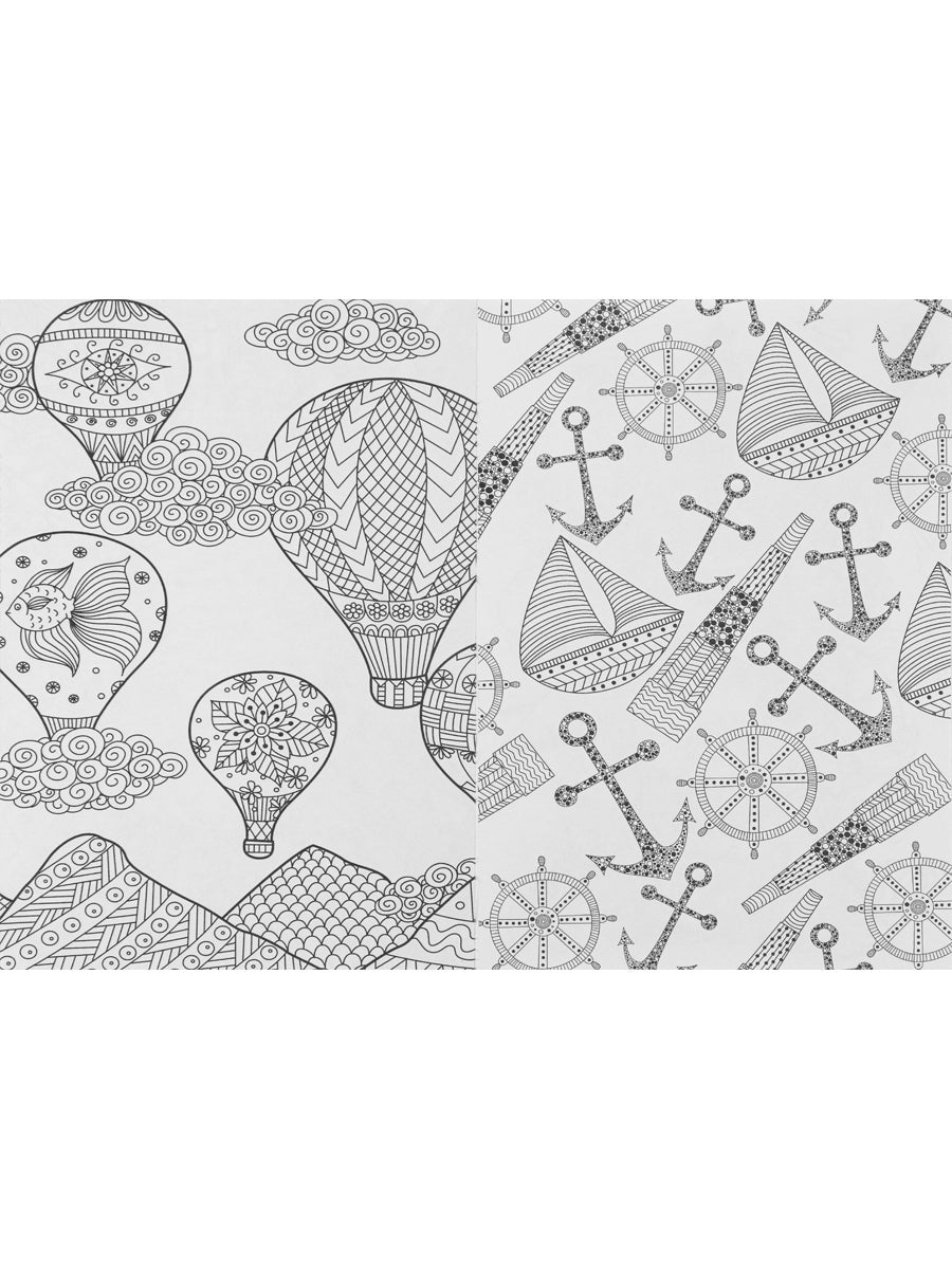 Раскраска-antistressress.А5, 56л., ПУТЕШЕСТВИЕ, КБС, мягк.обл.