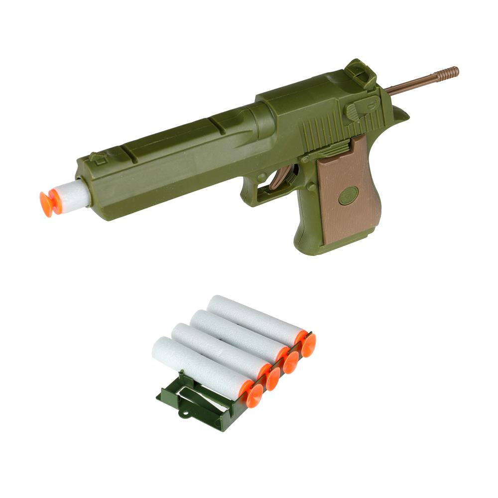 Набор оружия ВОЕННЫЙ pistolet мягкие пули, блист.23*30*2,5см ИГРАЕМ ВМЕСТЕ в кор.2*72шт