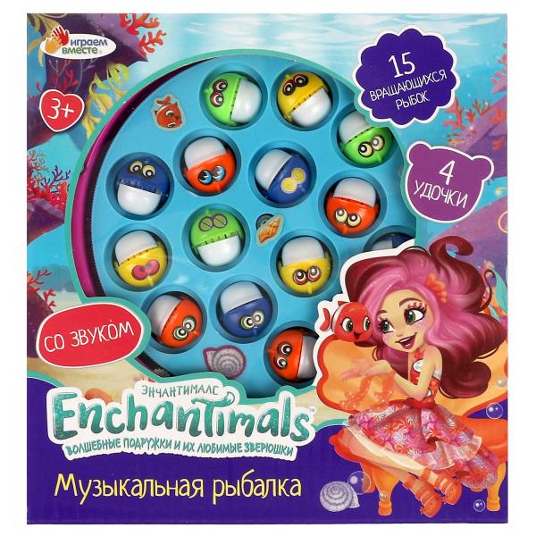 Игра рыбалка ЭНЧАНТИМАЛС звук, кор.20*21*5см ИГРАЕМ ВМЕСТЕ в кор.2*36шт