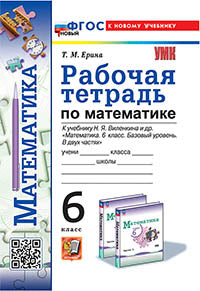 Ерина. УМК. Рабочая тетрадь по математике 6кл. Виленкин (Просвещение). ФГОС НОВЫЙ (к новому учебнику)