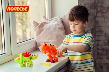 Полесье. Конструктор-динозавр "Тираннозавр" 40 эл. (в пакете) арт.76700 /14