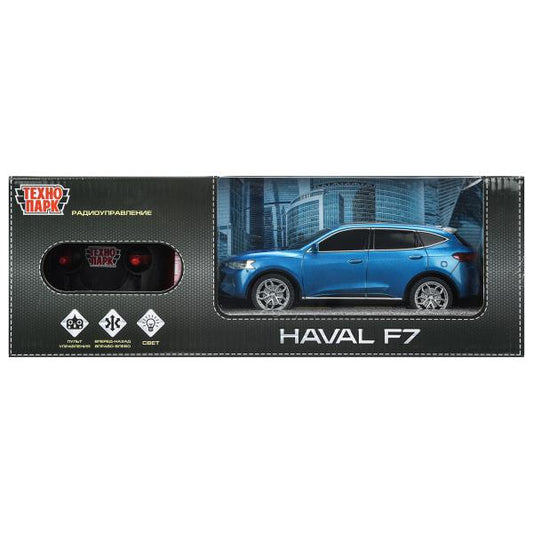 Машина ру HAVAL haval f7, свет, 19 см, синий, кор Технопарк в кор.2*24шт