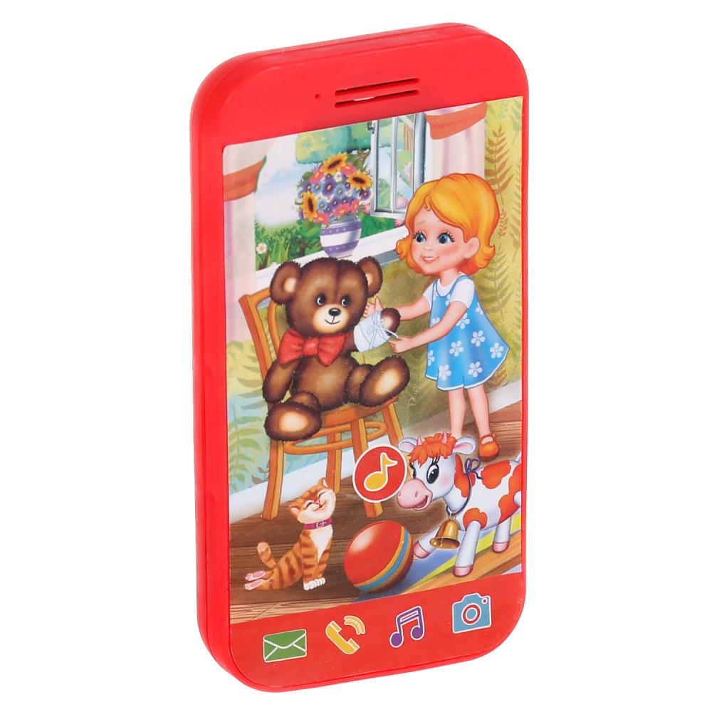 Téléphone mini-téléphone. песни на стихи А.Барто. 8 pièces, téléphone sous blister, en cor.180шт