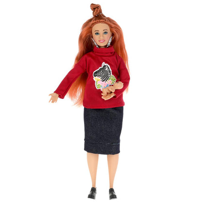 Femme 29 cm Sofia grande taille, mère, 1 fille, fille, dans la corbeille КАРАПУЗ в кор.24шт