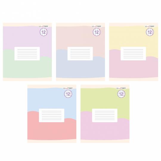 Тетрадь Моя тетрадь, 12 листов, крупная клетка, в ассортименте