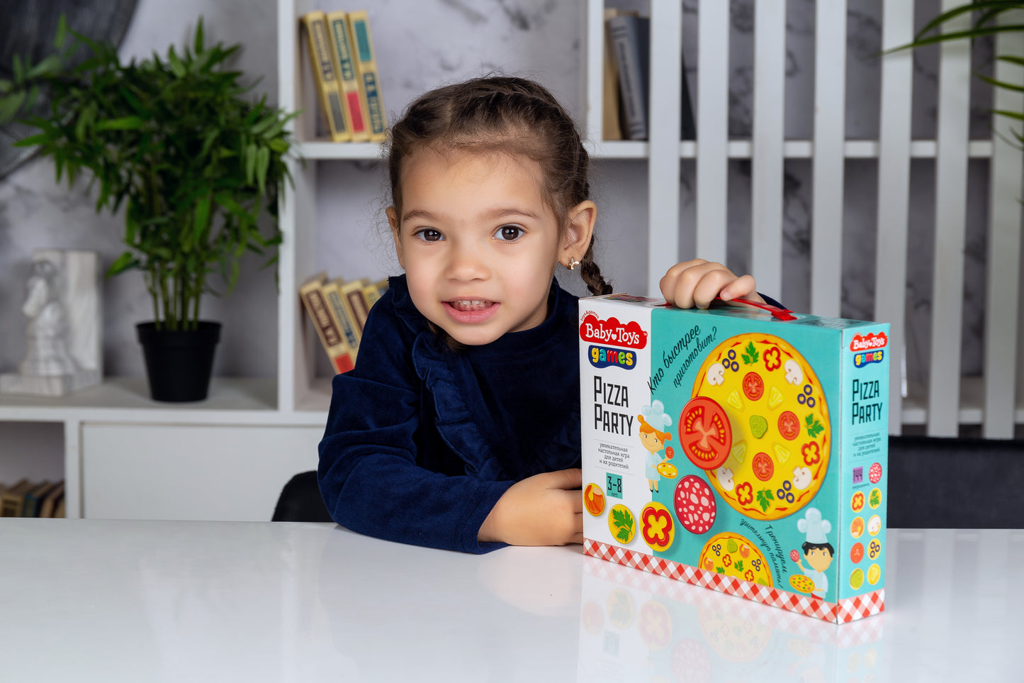 Игра настольная "Pizza Party" Baby Toys в кор.14шт