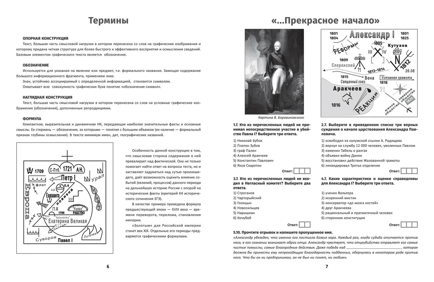 История России.XIX в.Карты.Графика.Тесты