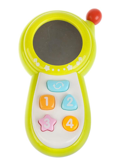 Развивающий телефон с зеркальцем на бат. 17 песен из м/ф,3 режима в русс. кор. Умка в кор.2*24шт