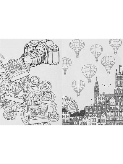 Раскраска-antistressress.А5, 56л., ПУТЕШЕСТВИЕ, КБС, мягк.обл.