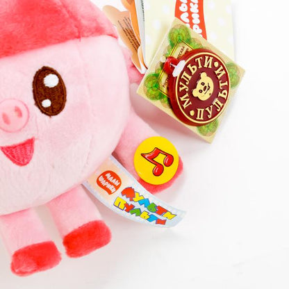 МЯГКАЯ ИГРУШКА "МУЛЬТИ-ПУЛЬТИ" НЮШЕНЬКА (М/Ф "МАЛЫШАРИКИ") 10СМ, ОЗВУЧ., РУСС. ЧИП В ПАК. в кор.24шт