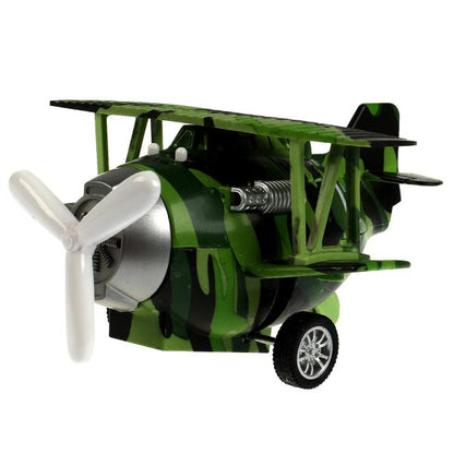 1804C128-R337974 Модель металл свет-звук САМОЛЕТ 11,5 см, подвиж. дет., инерц., кор. Технопарк в кор