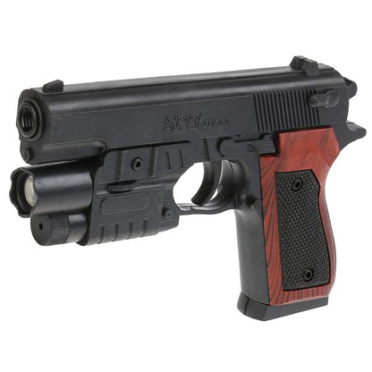 Пистолет (п) с лазер. прицелом, со светом, с пульккми SP-3 в пак. в кор.2*84шт