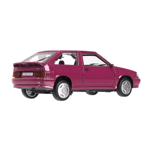 Machine en métal vaz-2113 12 cm, double, sac, argent, rouge, cor. Parc technologique dans le cor.2*36шт
