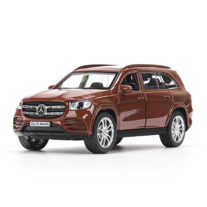 Машина металл MERCEDES-BENZ gls class amg 12см, дв,баг,ин,бронзовый, кор. Технопарк в кор.2*36шт