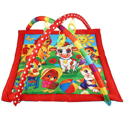 Детский игровой коврик любимые друзья с мягкими игрушками на подвеске в кор. Умка в кор.12шт
