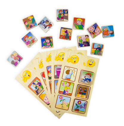 ЛОТО ДЕРЕВЯННОЕ "АЗБУКА ХОРОШИХ МАНЕР" в кор.14шт