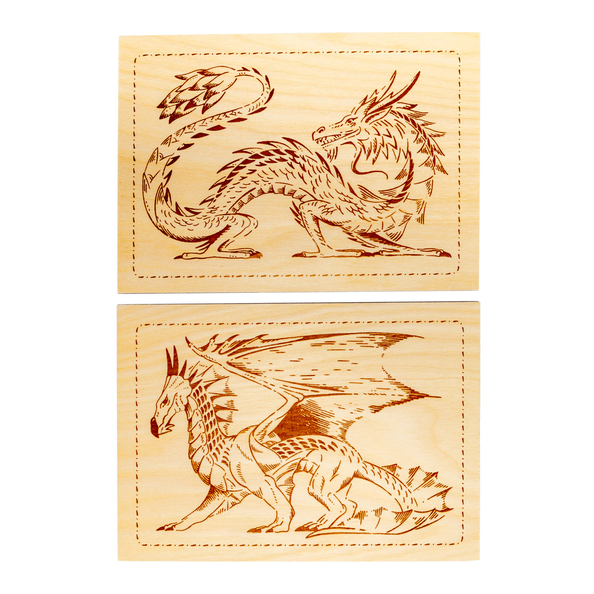 Выжигание по дереву. Documents pour la voyage. Dragons, 2 pièces, blister