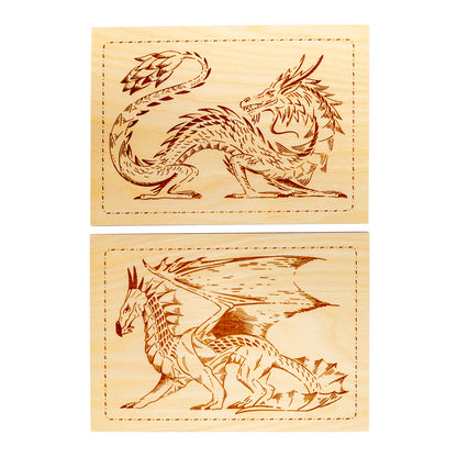 Выжигание по дереву. Documents pour la voyage. Dragons, 2 pièces, blister