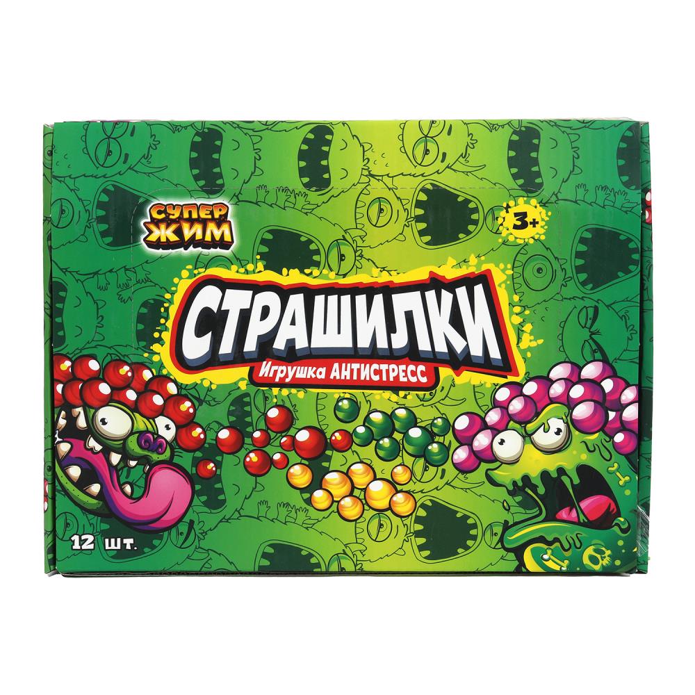 Игрушка супер жмяка с гидрогелевыми шариками, животные, дисплей Супер Жим уп-12шт в кор.6уп
