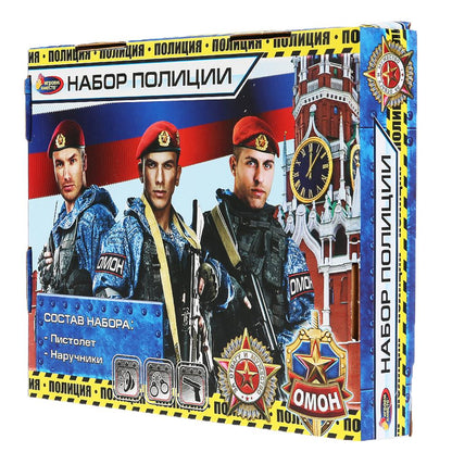 Набор полиция, звук в русс. кор. 23,3*18,2*3,7см Играем вместе в кор.2*72шт
