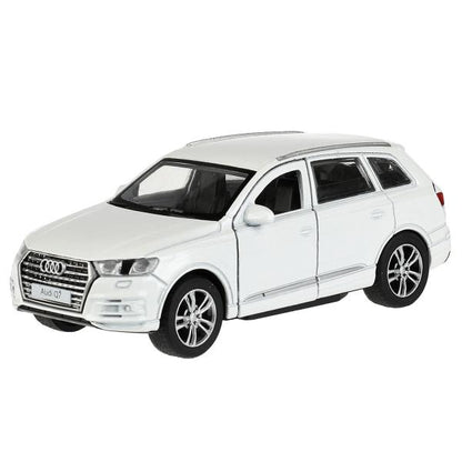 Machine en métal AUDI Q7 pour 12 cm, double, bagage, intérieur, blanc, cor. Parc technologique dans le cor.2*36шт