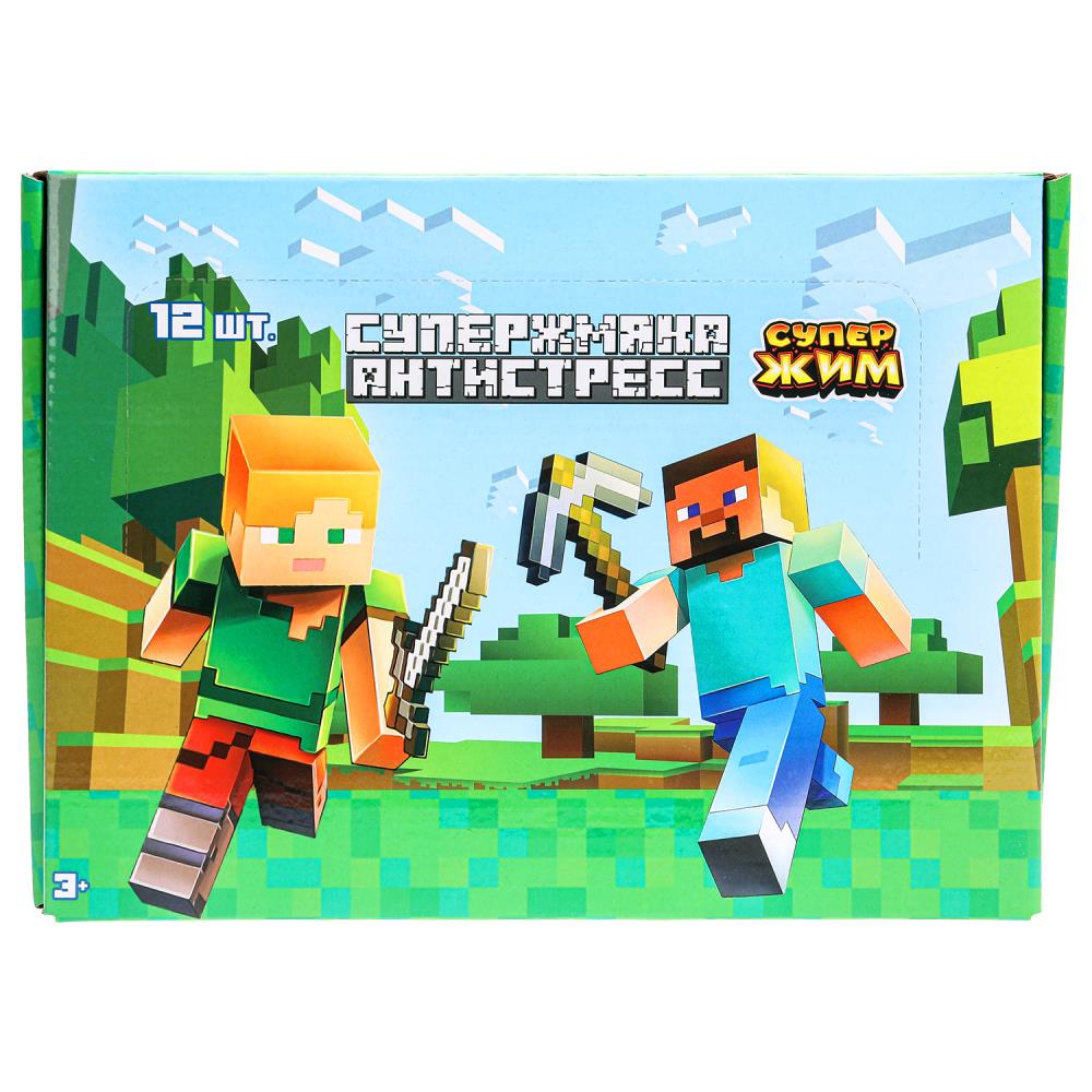 Игрушка-antistress mяч в сетке 6см, цвета в асс., дисплей Супер Жим уп-12шт в кор.6уп