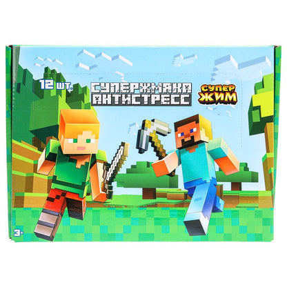Игрушка-antistress mяч в сетке 6см, цвета в асс., дисплей Супер Жим уп-12шт в кор.6уп