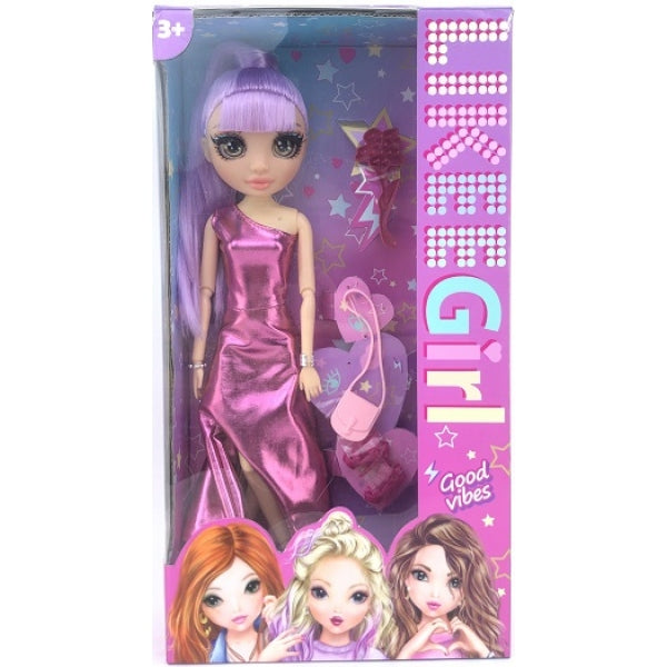 Кукла 32 см руки и ноги сгиб., акс, кор LIKEE GIRL в кор.36шт