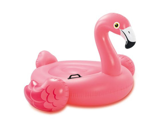 Плот надувной INTEX "Pink Flamingo Pide-On" (Розовый Фламинго), для бассейна и моря, от 3 лет, 147x140x94см