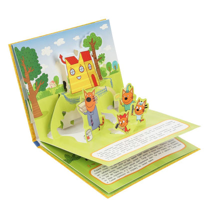 Домик на дереве. Trois chats. Книжка-panoramique. 250х190 mm. 7БЦ. 8 pièces. Умка в кор.10шт
