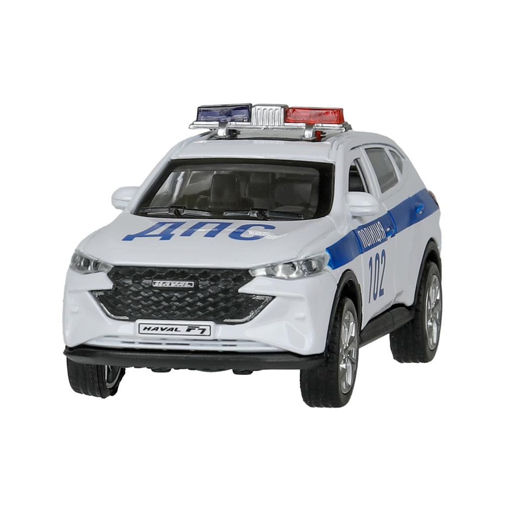 Машина металл haval f7 ПОЛИЦИЯ, свет-звук, 12,5 см, белый Технопарк в кор.2*36шт