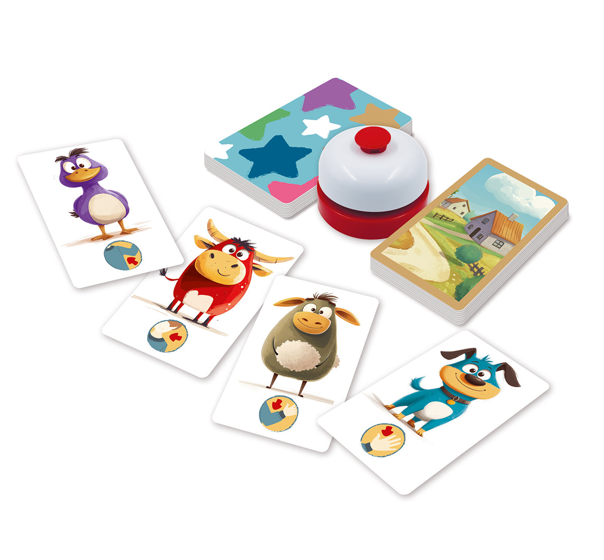 Игра настольная "Переполох на ферме" Baby toys games