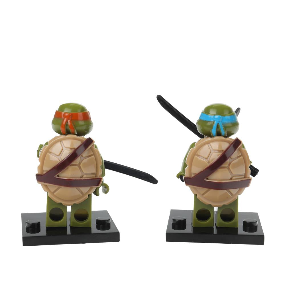 Figurines de construction en cuir + super héros -6 pièces Maîtres d'État en cor.2*96 pièces