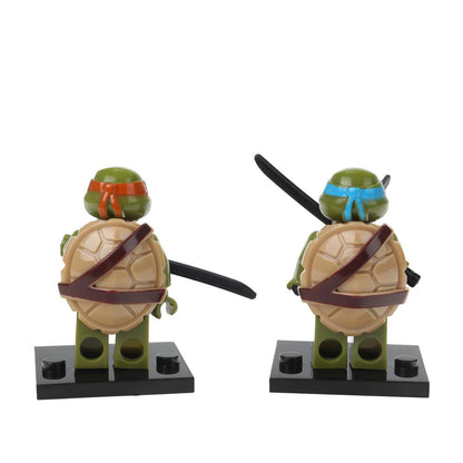 Figurines de construction en cuir + super héros -6 pièces Maîtres d'État en cor.2*96 pièces